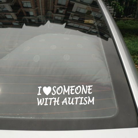 I love someone with Autism car sticker